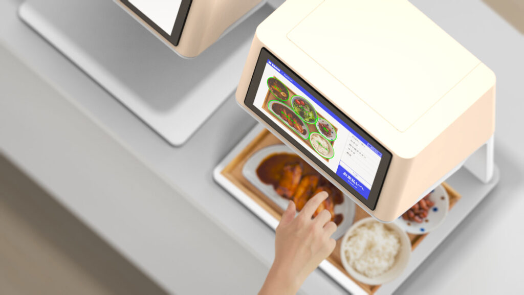 カフェテリアのAIレジ「イートスキャン」